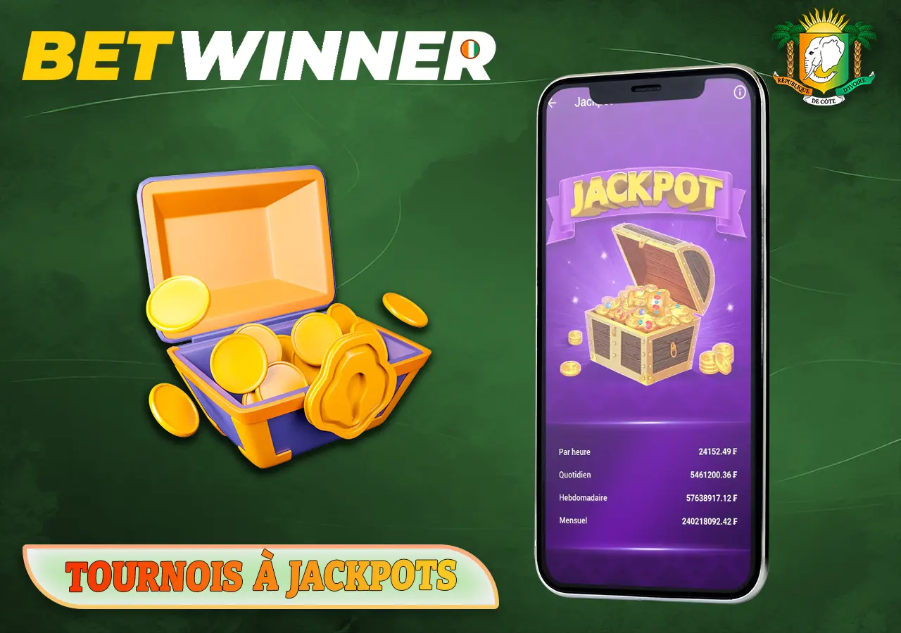 Jackpot impressionnant dans les tournois des célèbres jeux betwinner
