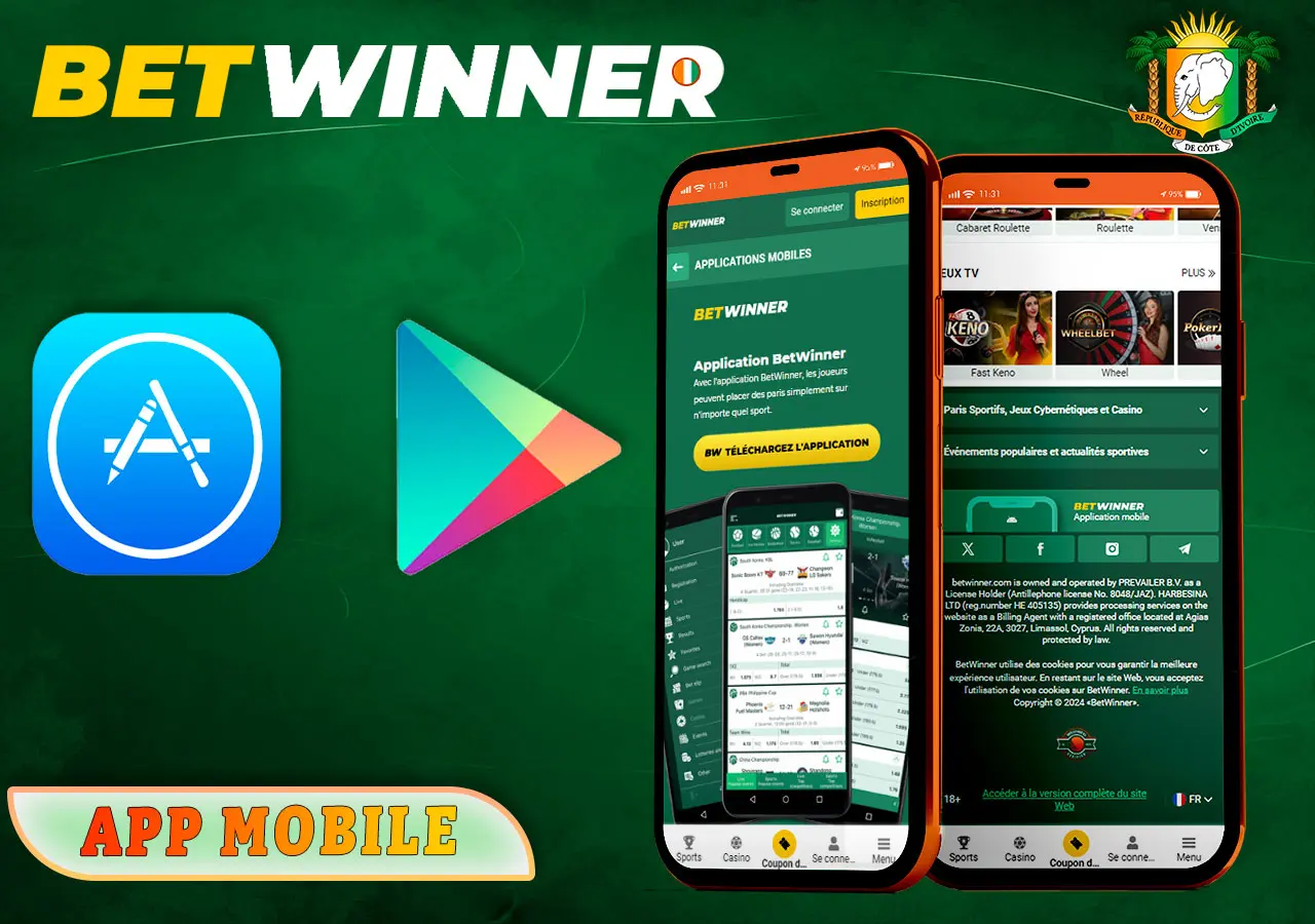 L'application mobile de Betwinner